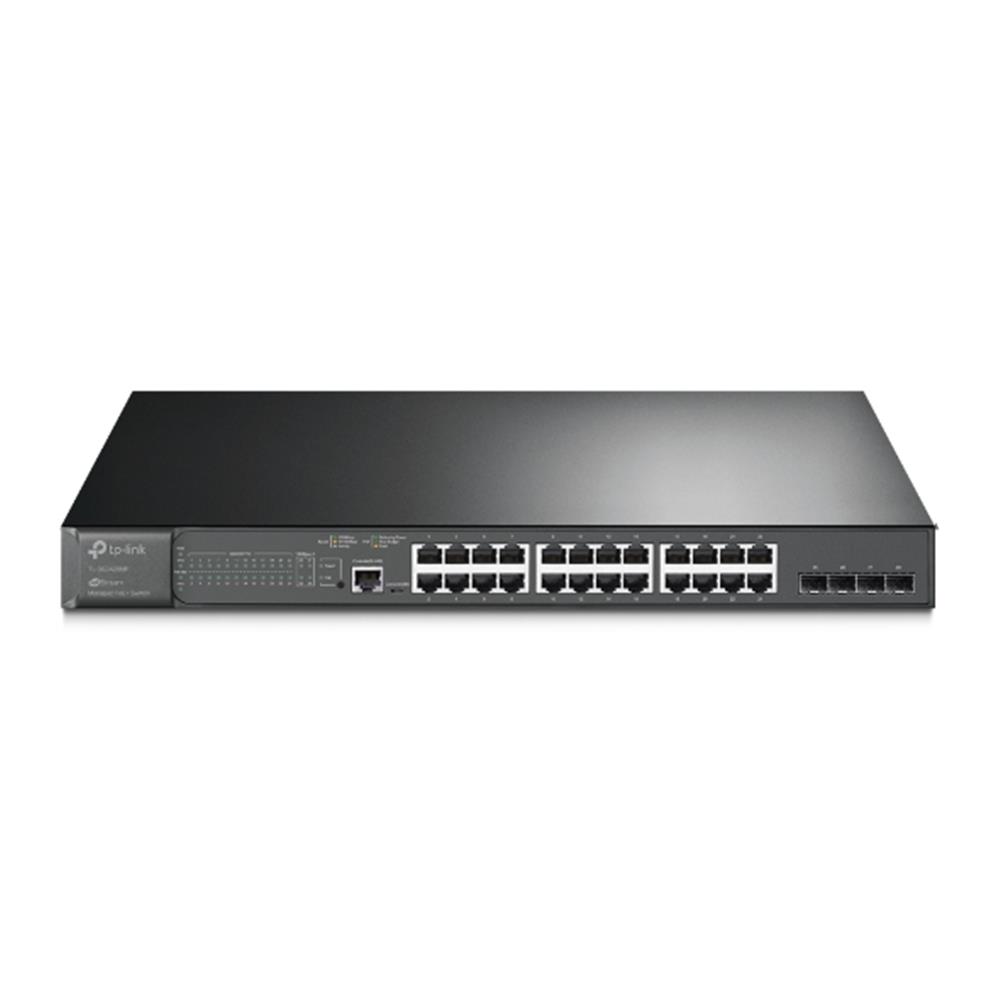 TP-LINK OMADA ES228GMP 24 PORT GIGABIT+ 2XGB SFP+2XGB RJ45 UPLINK CLOUD L2 YÖNETİLEBİLİR 384W POE RACKMOUNT SWITCH