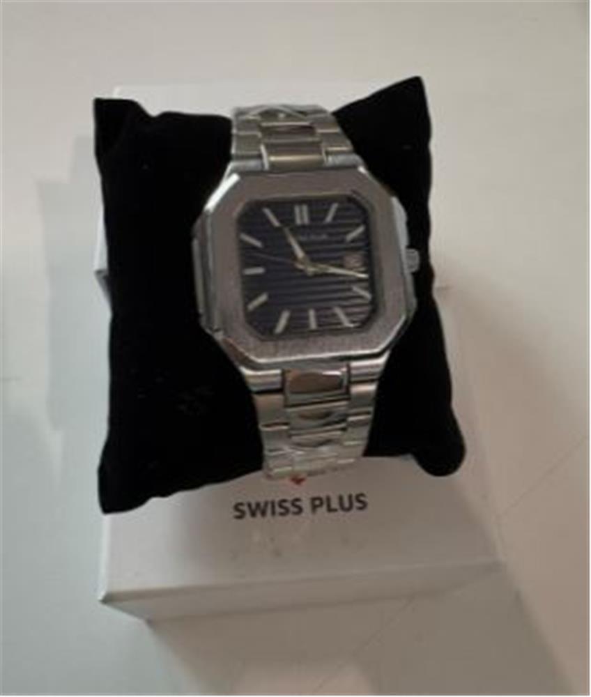 Swiss Plus Man Watch Premium Seri Model-5 RS23146 Blue-Silver