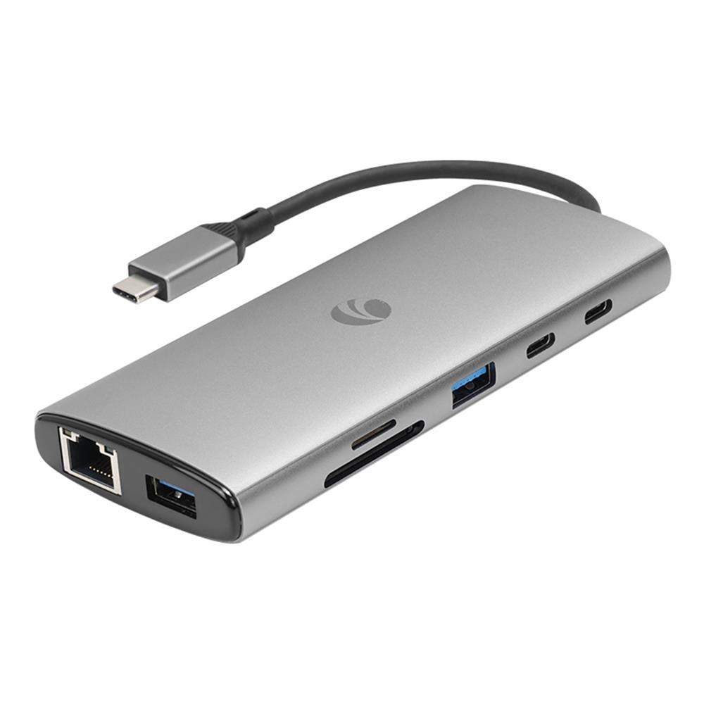 Vcom CUE68 Type-C To 2-HDMI(4K@60Hz)+G LAN+2-USB 3.0+2-Type-C(10Gb)+SD TF+PD3.0 100W Çoklayıcı