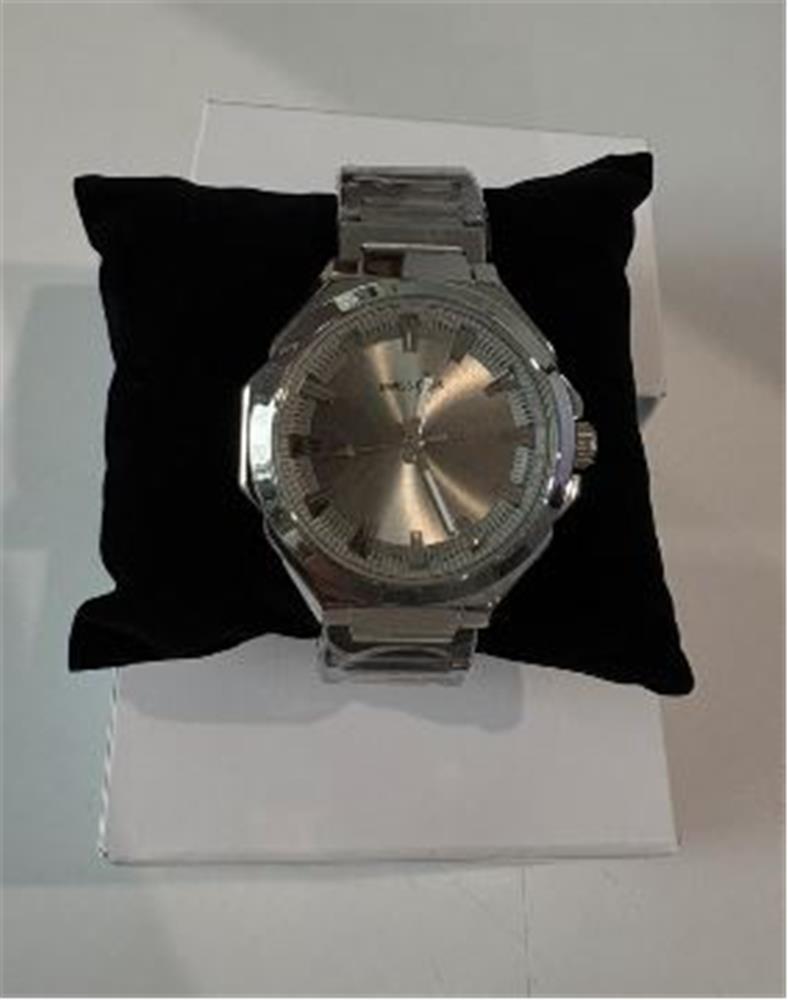 Swiss Plus Man Watch Basic Seri Model-9 ST3506AGS Max Plus Silver-Silver