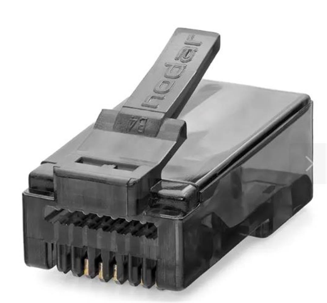 Kruxon ND2402 CAT6 EZ RJ45 Konnektör 100 Adet Plastik Kutu - Siyah