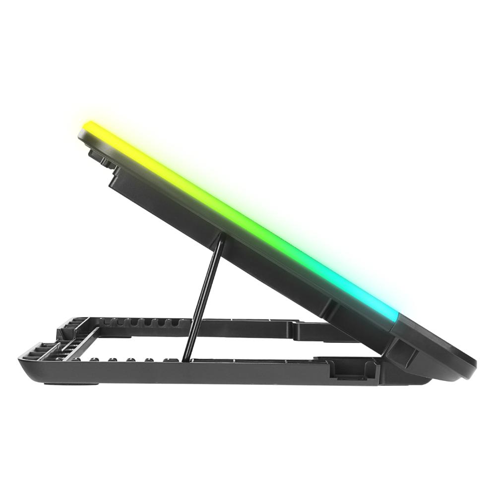 Rampage SIXPOWER R9 6 Fan RGB Işıklı Telefon Tutuculu Notebook Soğutucu Stand