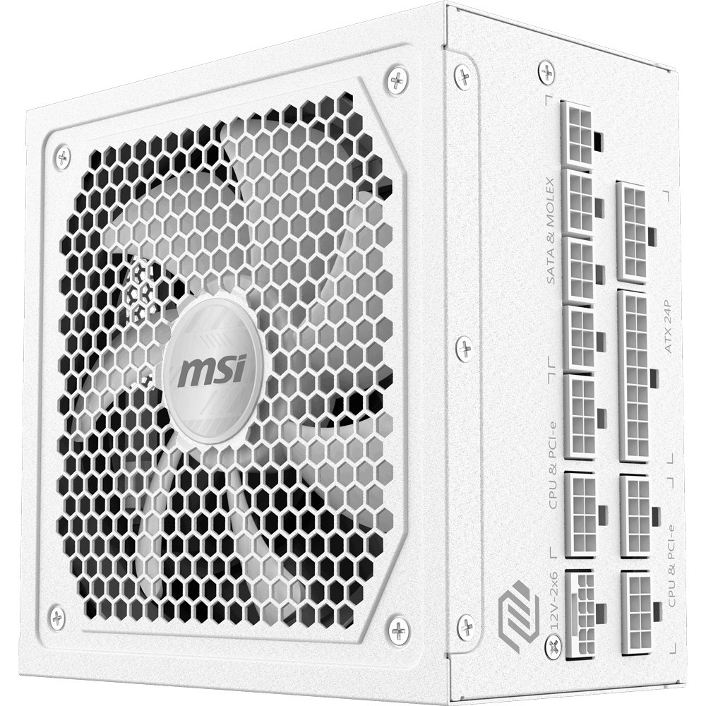 MSI MAG A1000GL 1000W WHITE 80+ Gold Full Modüler Güç Kaynağı