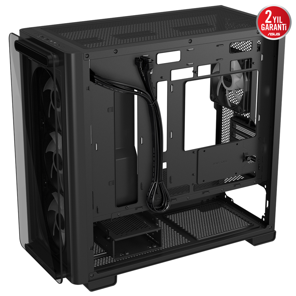 Asus A23 PLUS Siyah Temperli Cam mATX Mid Tower Fanlı ARGB Kasa