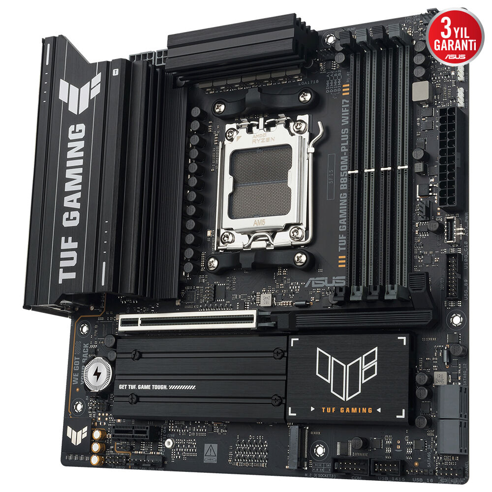 Asus TUF GAMING B850M-PLUS WIFI7 AMD AM5 DDR5 8000 DP HDMI 3xM2 USB3.2 mATX