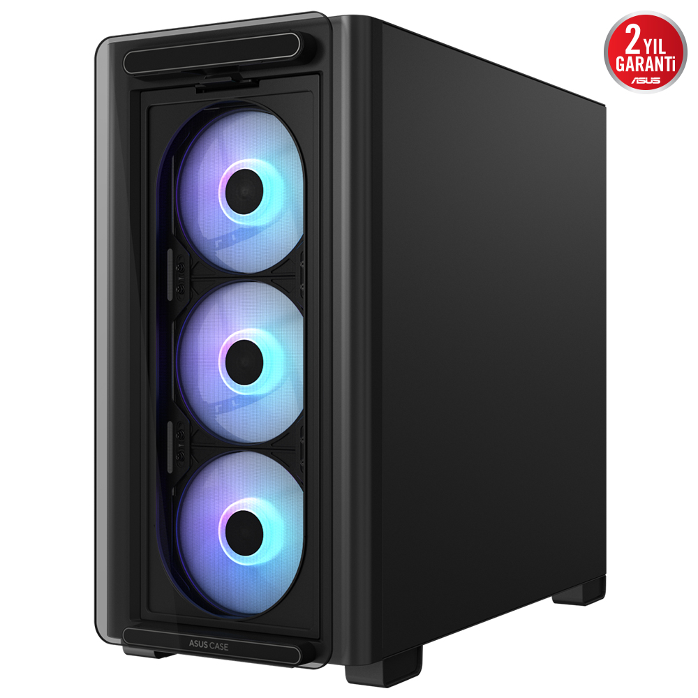 Asus A23 PLUS Siyah Temperli Cam mATX Mid Tower Fanlı ARGB Kasa