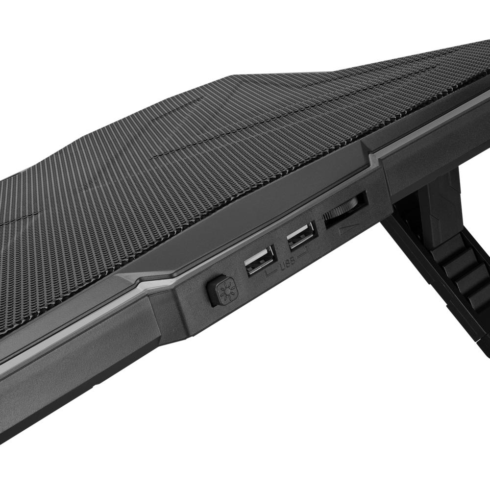 Rampage AD-RC8 SHOWY Siyah 180mm Fan 15''-17'' RGB Işıklı Notebook Soğutucu Stand