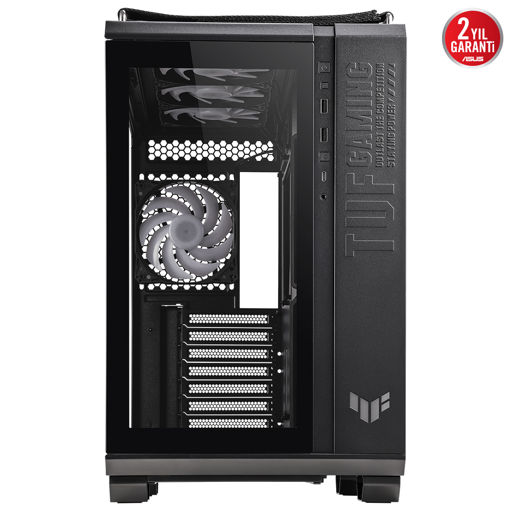 Asus TUF GAMING GT502 PLUS Siyah Panaromik Temperli Cam ATX Mid Tower Fanlı Kasa
