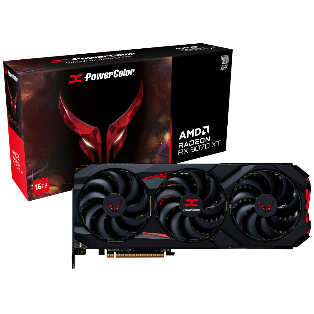 PowerColor Red Devil RX9070XT 16G-E/OC 16GB 256Bit GDDR6