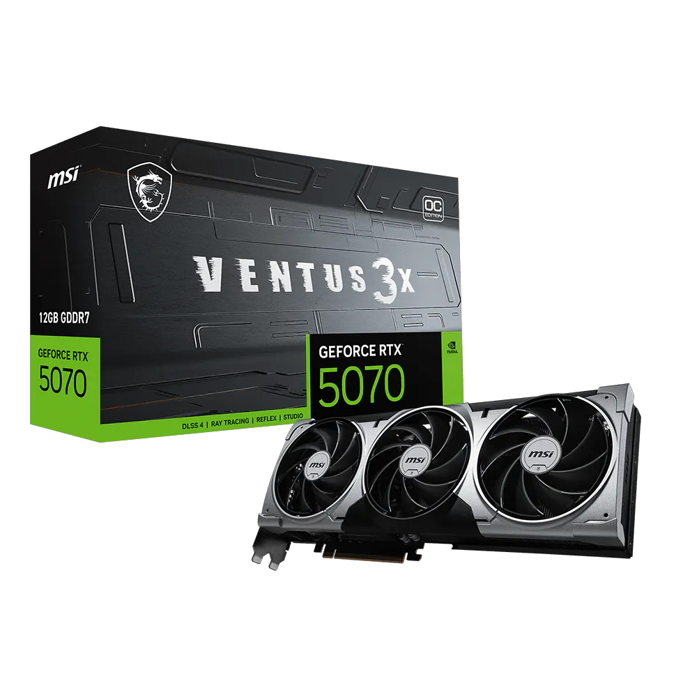 MSI VGA GEFORCE RTX 5070 12G VENTUS 3X OC 12GB GDRR7 192B DX12
