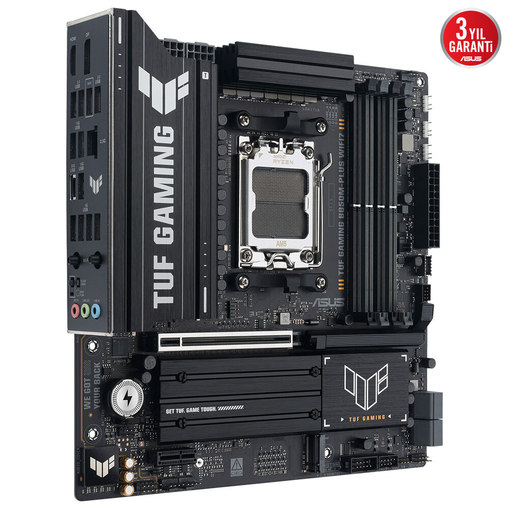 Asus TUF GAMING B850M-PLUS WIFI7 AMD AM5 DDR5 8000 DP HDMI 3xM2 USB3.2 mATX
