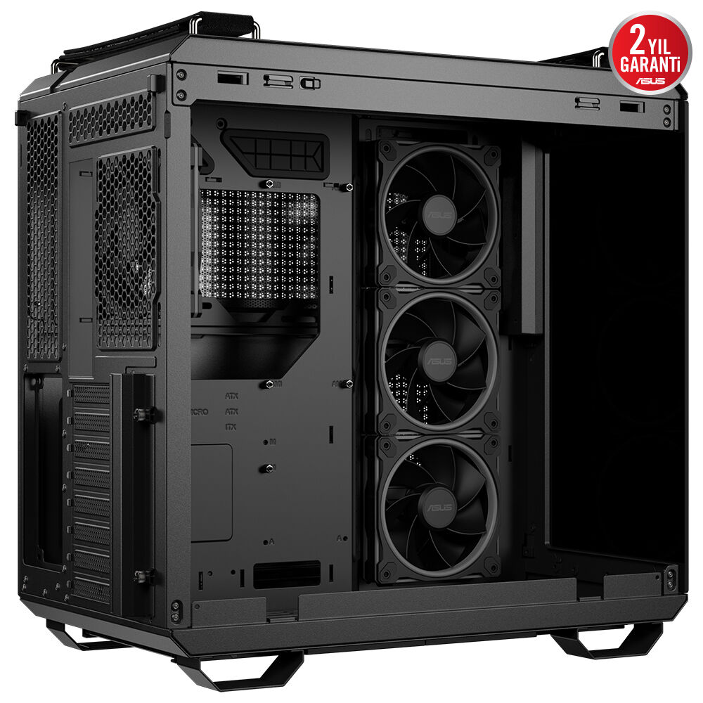 Asus TUF GAMING GT502 Siyah Horizon Temperli Cam ATX Mid Tower Fanlı ARGB  Kasa