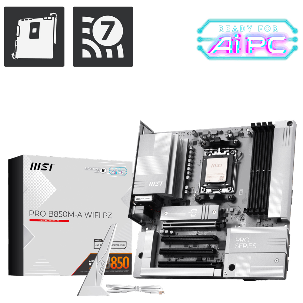 MSI MB PRO B850M-A WIFI PZ AM5 DDR5 8200(OC)
