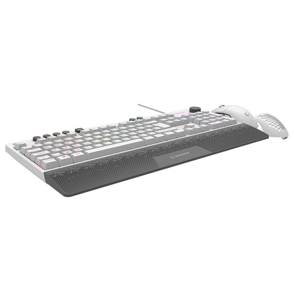 Rampage ECLIPSE Beyaz Usb RGB Aydınlatmalı Q Gaming Oyuncu Klavye Mouse Set