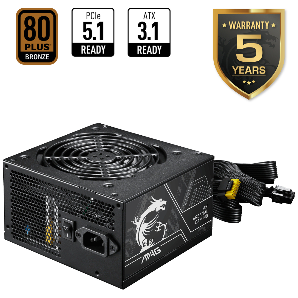 MSI MAG FORGE 141A B75 RGB 750W 80+ Bronz ATX Mid Tower Kasa