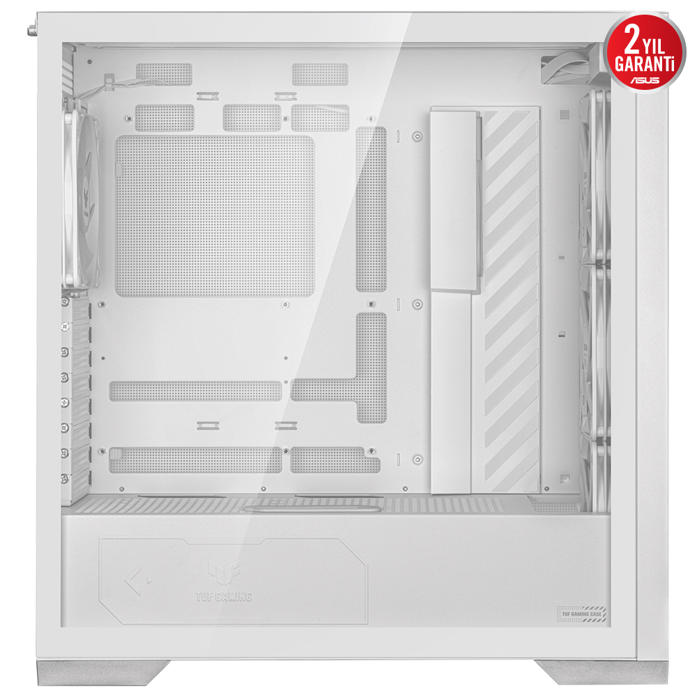 Asus TUF GAMING GT302 Beyaz Temperli Cam EATX Mid Tower Fanlı ARGB  Kasa
