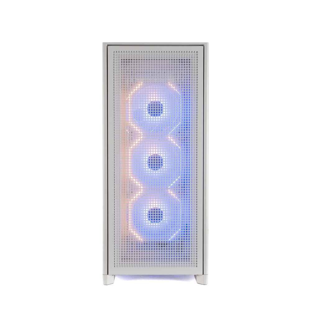 AIGO AIRNOVA Beyaz 850W 80+ Bronze 7 Fanlı ARGB Mid Tower Kasa