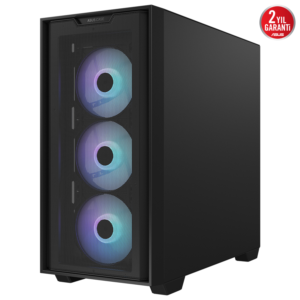 Asus A21 PLUS Siyah Temperli Cam mATX Mid Tower Fanlı ARGB  Kasa