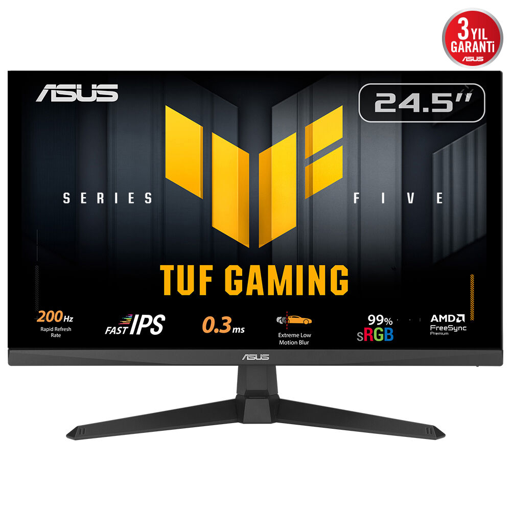 Asus 24.5" TUF Gaming VG259Q5A MM IPS Gaming Monitör 0.3ms Siyah