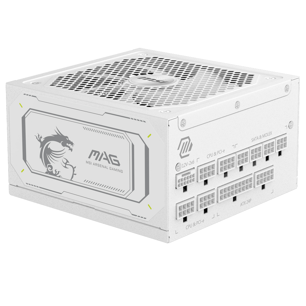 MSI MAG A1000GL 1000W WHITE 80+ Gold Full Modüler Güç Kaynağı