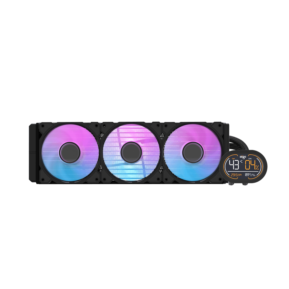 AIGO DH360D ARGB LCD 360mm Siyah Sıvı Soğutma 1851/AM5