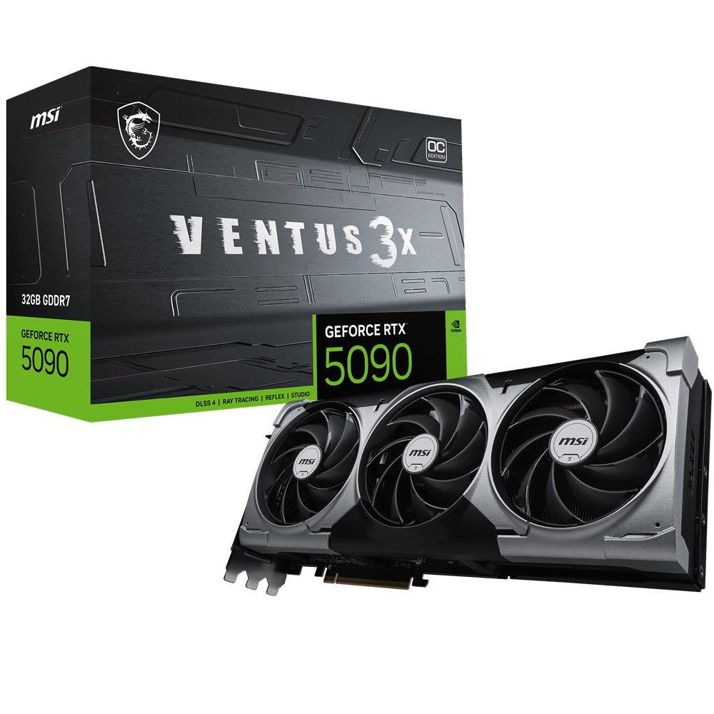 MSI VGA GEFORCE RTX 5090 32G VENTUS 3X OC 32GB GDRR7 512B DX12