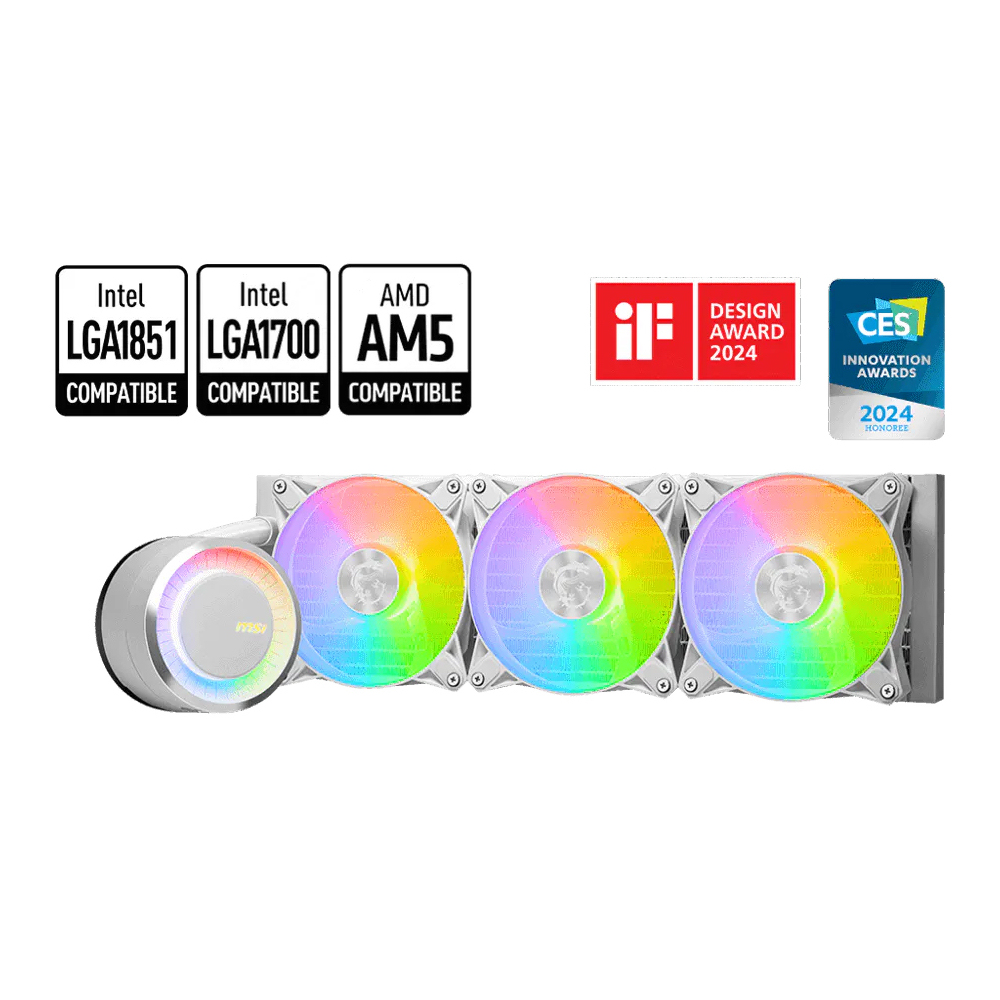 MSI MAG CORELIQUID E360 360mm Beyaz Sıvı Soğutucu 1851/AM5