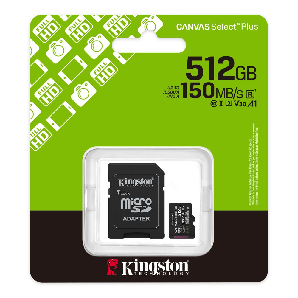 Kingston 512GB MicroSD GEN3 SDCS3/512GB