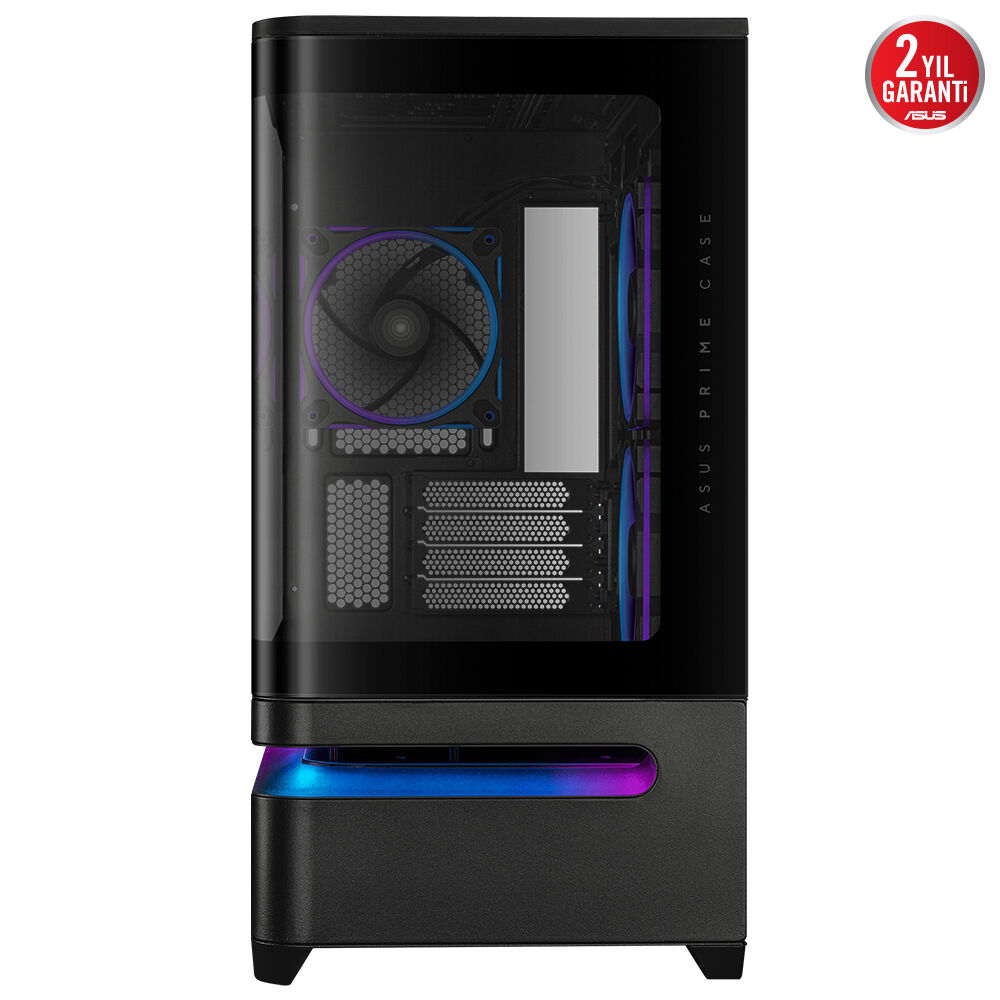 Asus PRIME AP202 Siyah Temperli Cam mATX Mini Tower Fanlı ARGB Kasa