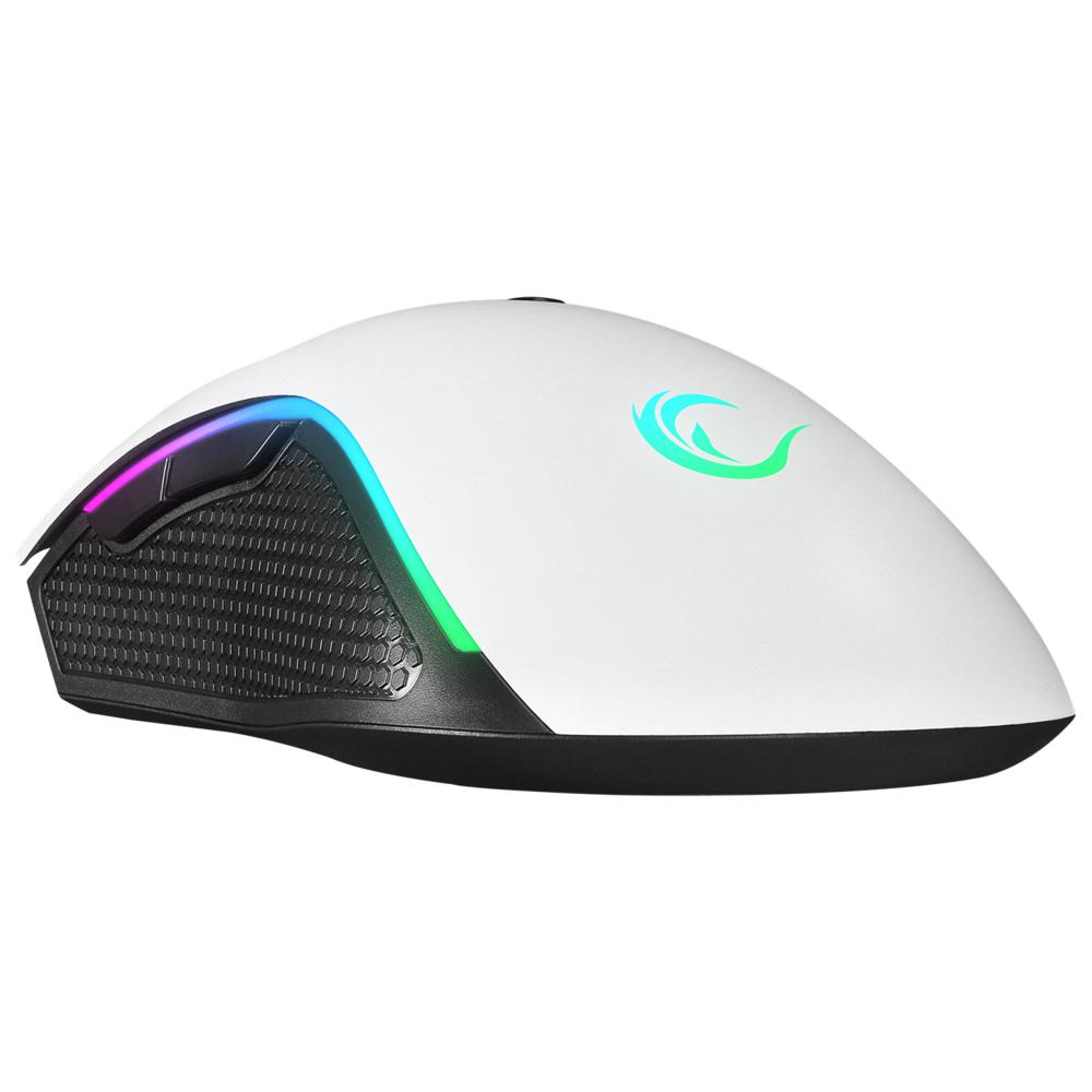 Rampage SMX-R44 V2 Makrolu RGB Ledli Kablolu Beyaz Gaming Oyuncu Mouse