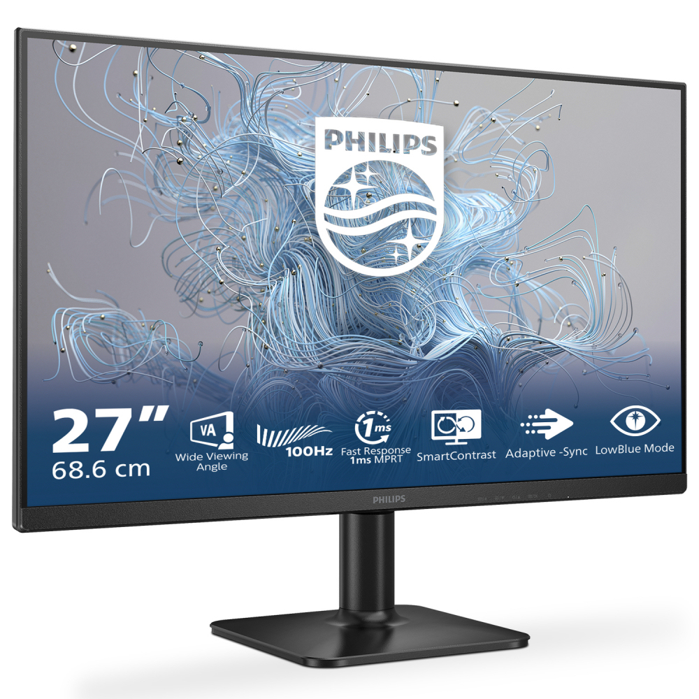 Philips 27" 27E2N1100L/01 LED Monitör Siyah 1ms
