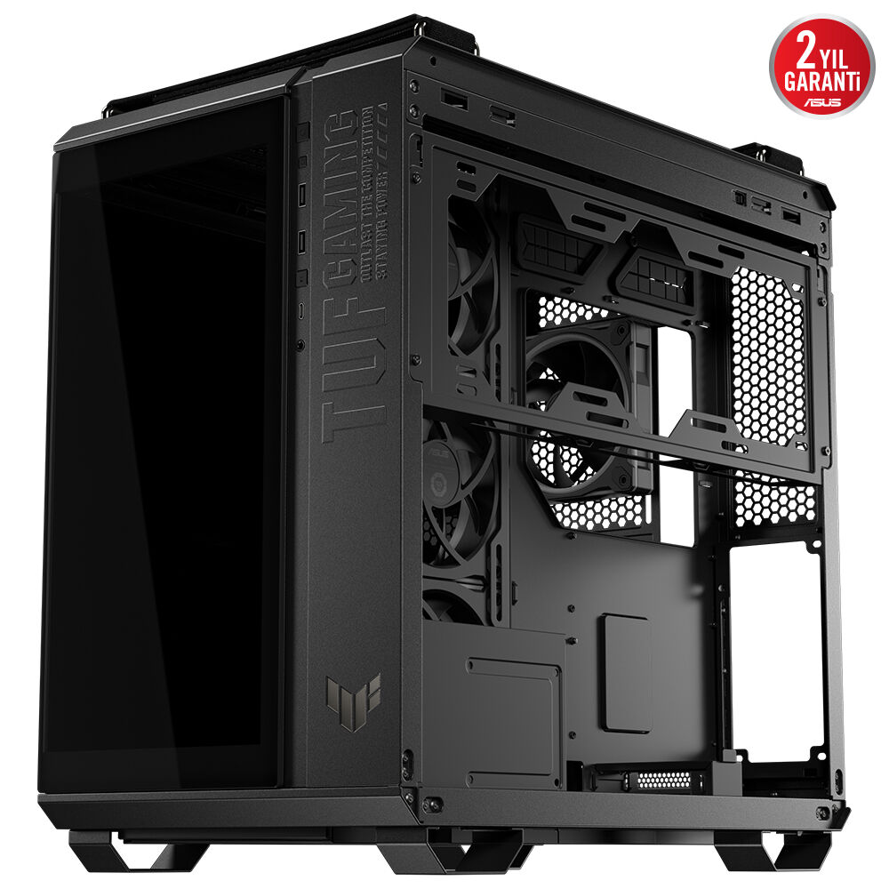 Asus TUF GAMING GT502 Siyah Horizon Temperli Cam ATX Mid Tower Fanlı ARGB  Kasa