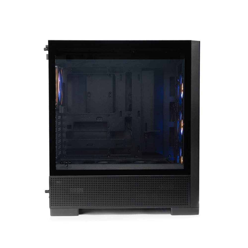 AIGO AIRNOVA Siyah 850W 80+ Bronze 7 Fanlı  ARGB Mid Tower Kasa
