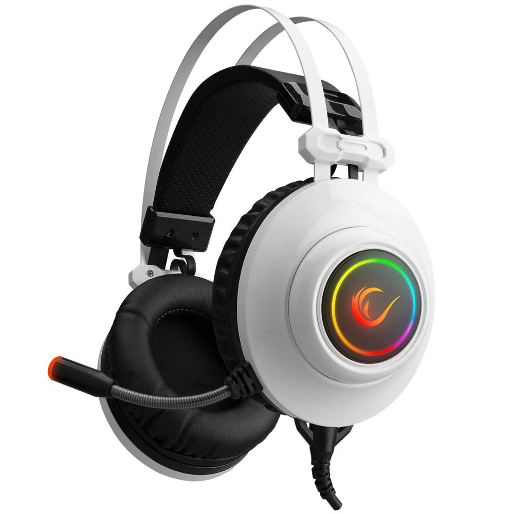 Rampage RM-K1 PULSAR Beyaz Usb 7.1 Surround+Titreşim RGB Işık Efektli Gaming Kulaklık