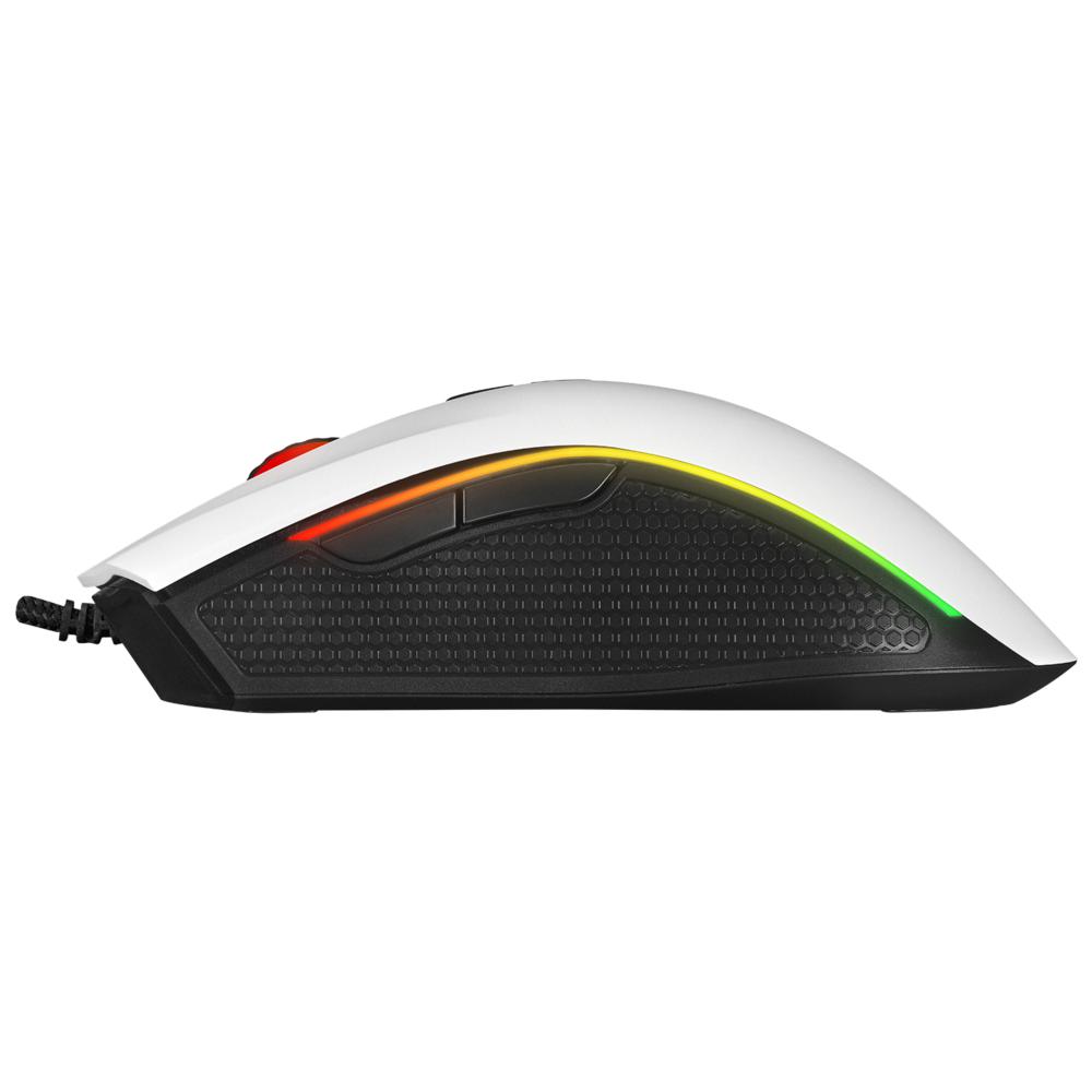 Rampage SMX-R44 V2 Makrolu RGB Ledli Kablolu Beyaz Gaming Oyuncu Mouse
