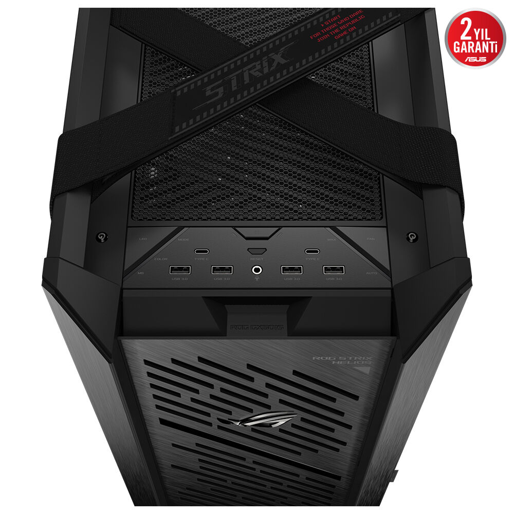 Asus ROG STRIX HELIOS II GX601S Temperli Cam EATX Mid Tower Fanlı ARGB Siyah Kasa