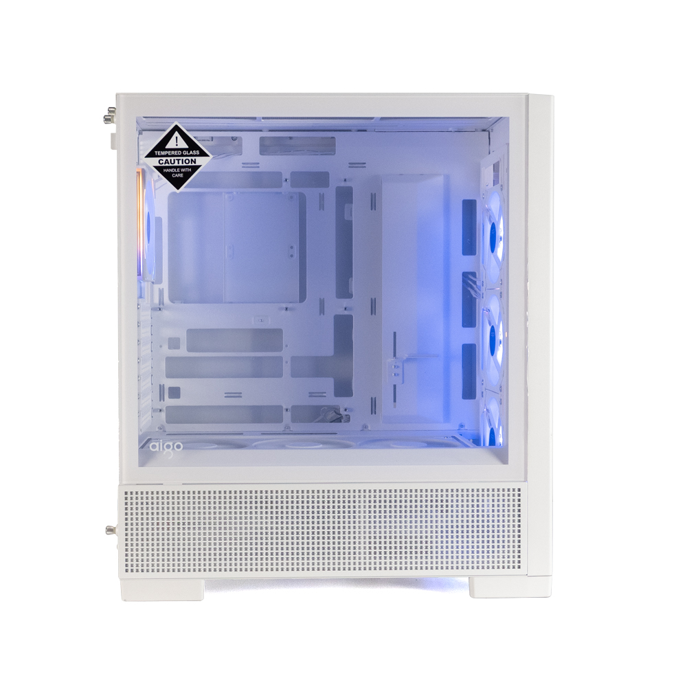 AIGO AIRNOVA Beyaz 850W 80+ Bronze 7 Fanlı ARGB Mid Tower Kasa