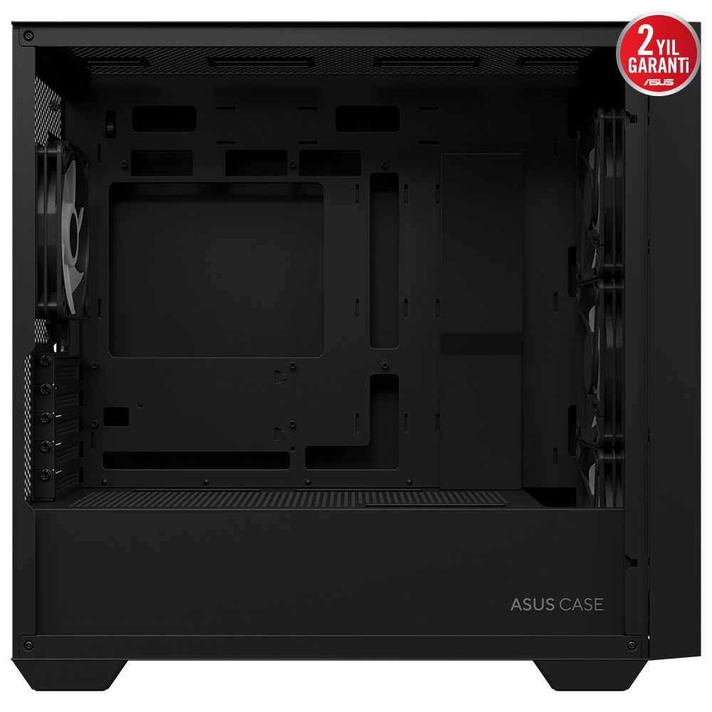 Asus A21 PLUS Siyah Temperli Cam mATX Mid Tower Fanlı ARGB  Kasa