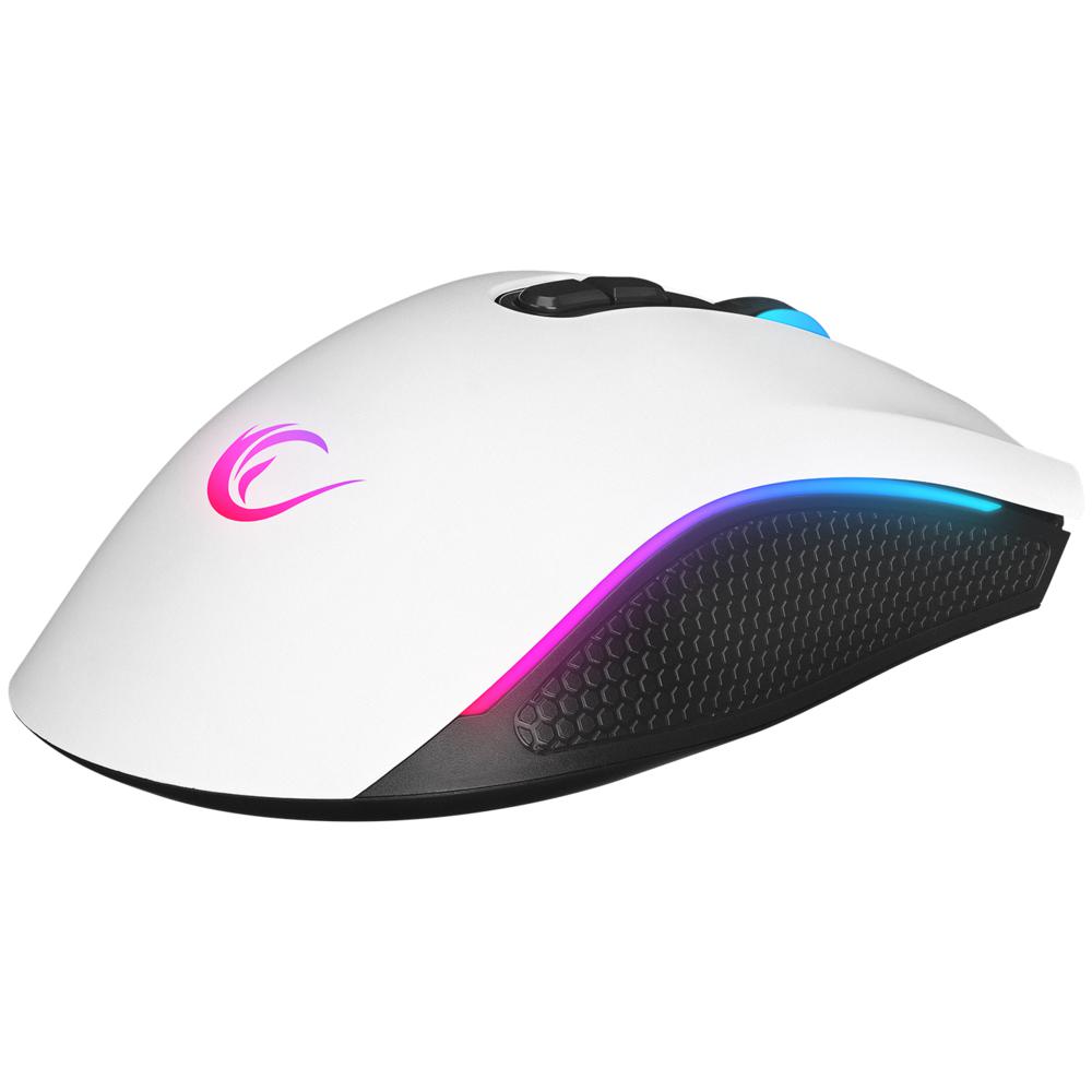 Rampage SMX-R44 V2 Makrolu RGB Ledli Kablolu Beyaz Gaming Oyuncu Mouse
