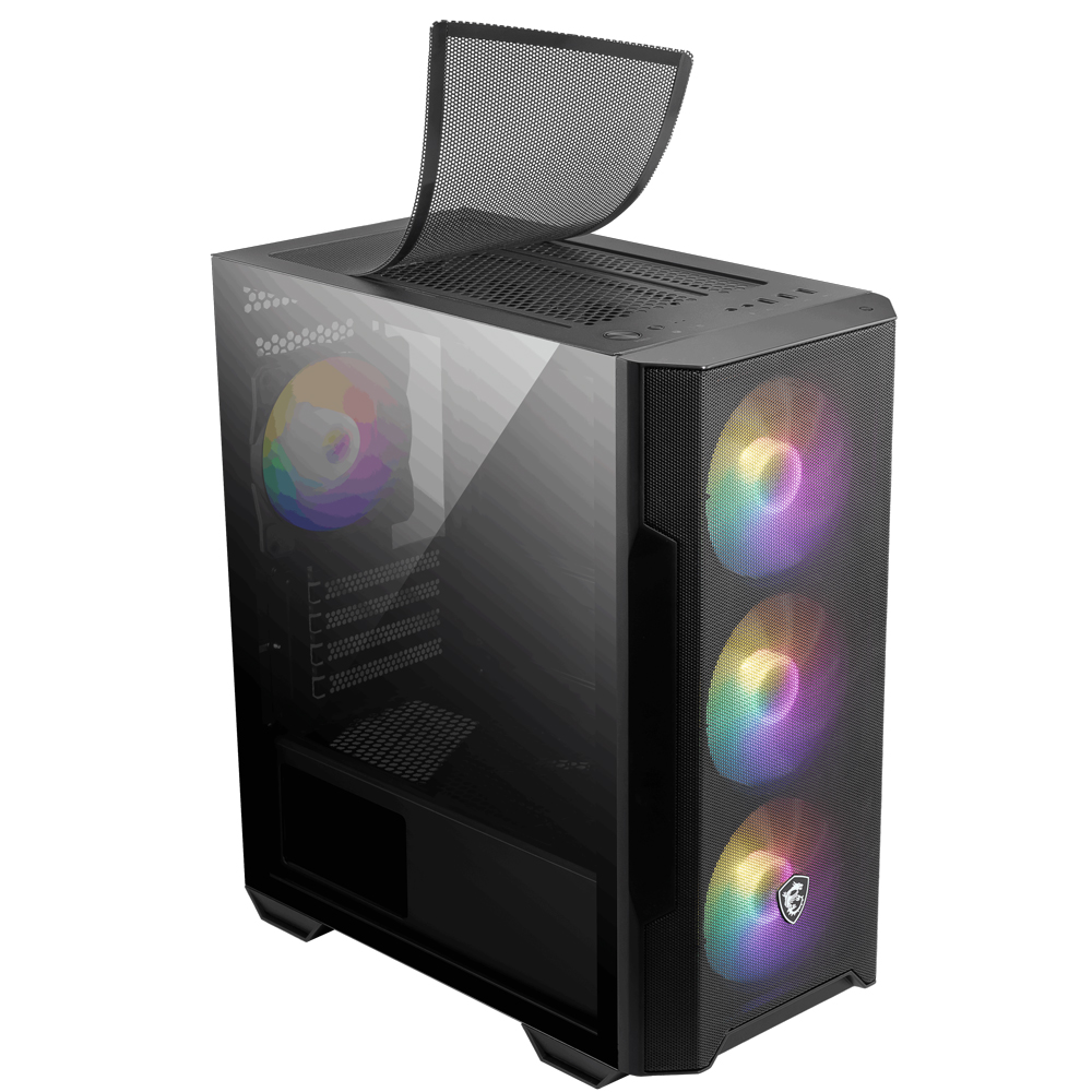 MSI MAG FORGE M100R ARGB Micro ATX Mini Tower Kasa PSU YOK