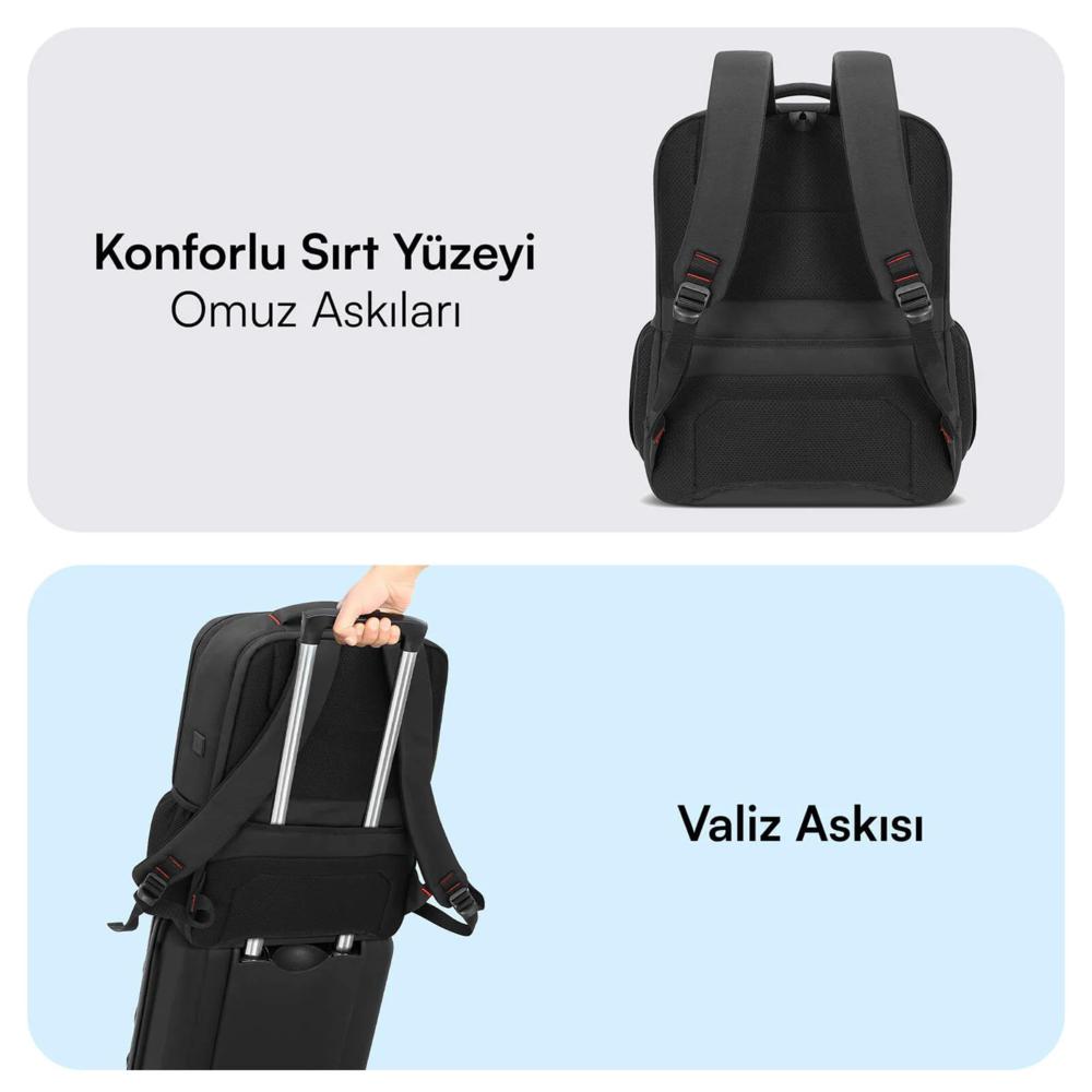 MACK MCC-807 18'' Business X Notebook Sırt Çantası Siyah