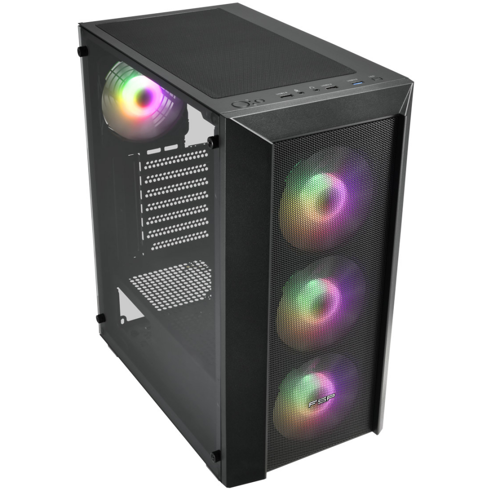 FSP CMT218 750W Gen5 80+Bronze Mid Tower Kasa