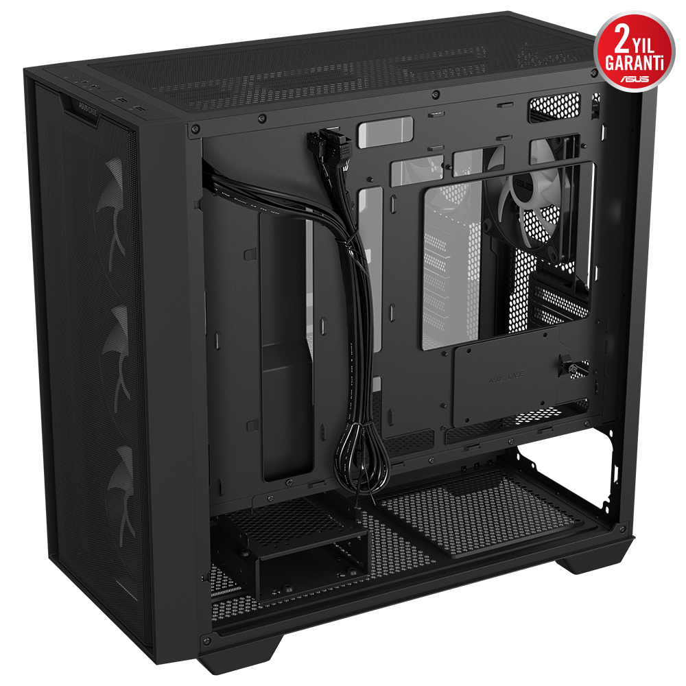 Asus A21 PLUS Siyah Temperli Cam mATX Mid Tower Fanlı ARGB  Kasa