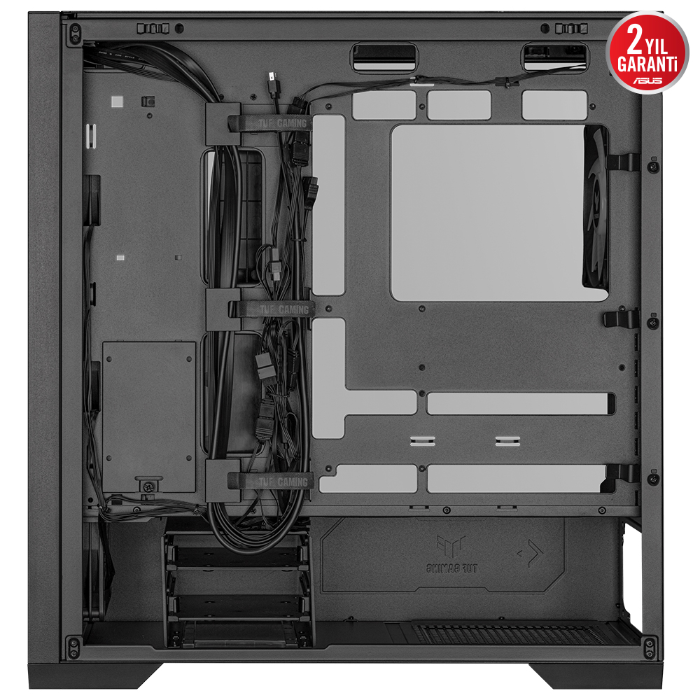 Asus TUF GAMING GT302 Siyah Temperli Cam EATX Mid Tower Fanlı ARGB  Kasa