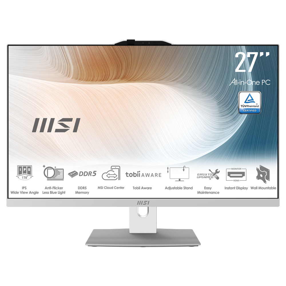 MSI AIO MODERN AM272P 1M-1095XEU Core 7-150U 16GB 1TB 27" Beyaz FDOS