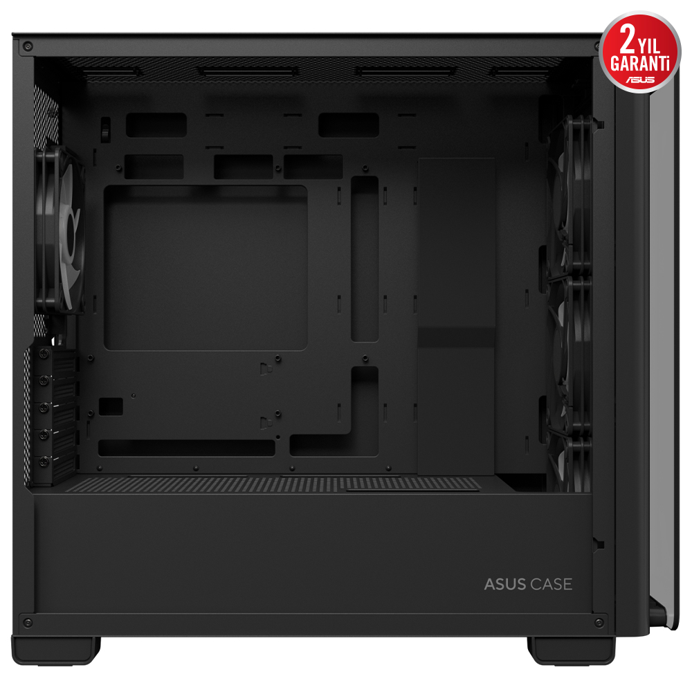 Asus A23 PLUS Siyah Temperli Cam mATX Mid Tower Fanlı ARGB Kasa