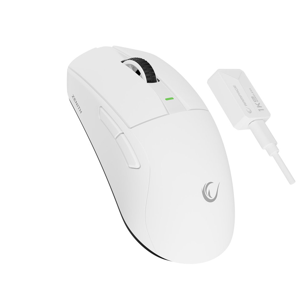 Rampage ZENITH BT+Wired+2.4G Beyaz Kablosuz PAW3395 52833 MCU Gaming Oyuncu Mouse