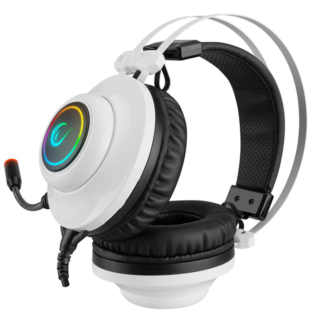 Rampage RM-K1 PULSAR Beyaz Usb 7.1 Surround+Titreşim RGB Işık Efektli Gaming Kulaklık