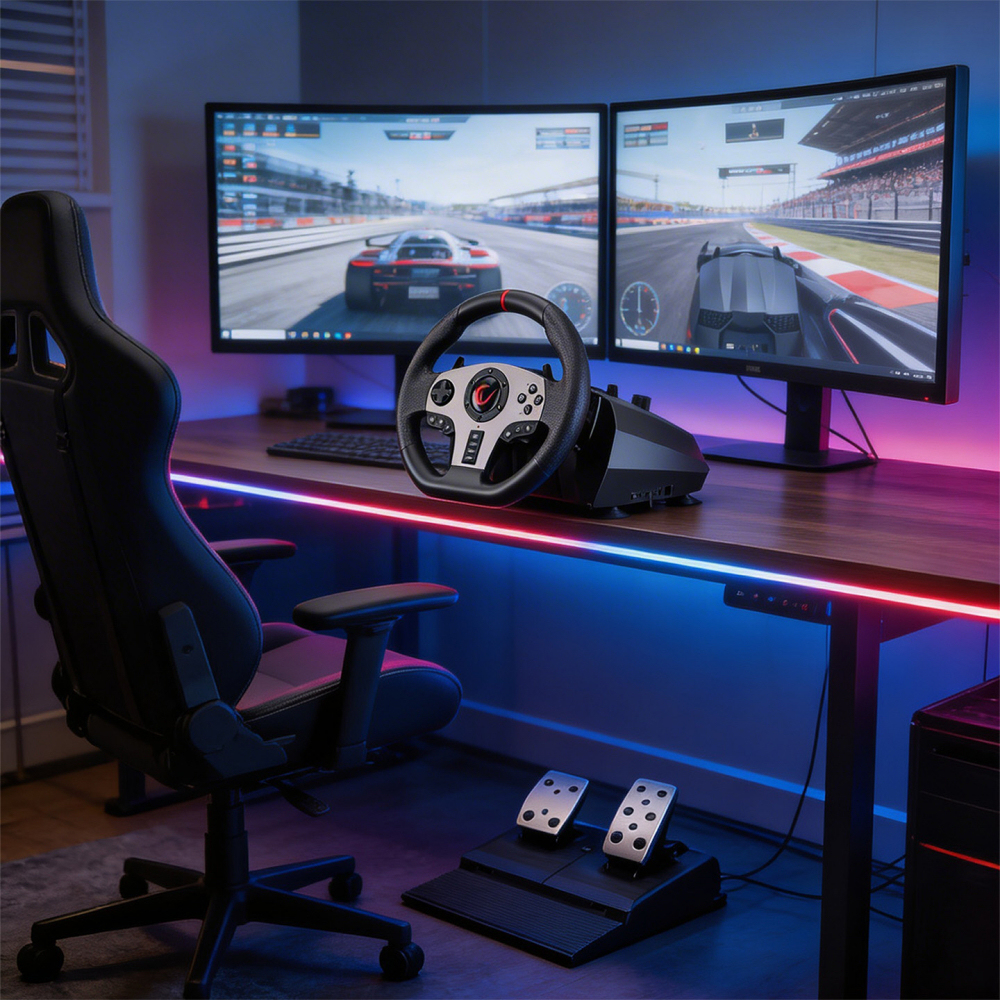Rampage V900-S SWITCH 6 in 1 Pedallı Gaming Oyuncu Direksiyon