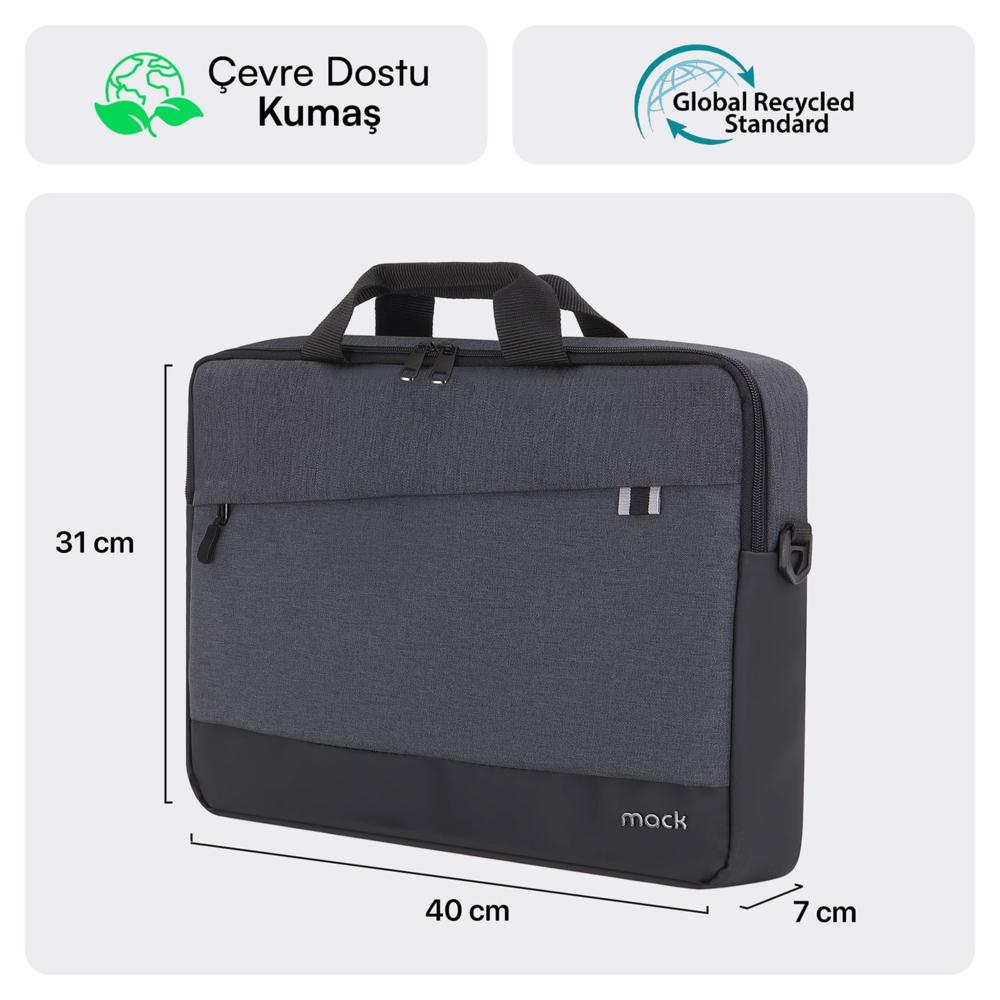 MACK MCE-1101 15.6" UNICITY Eco Notebook Çantası Siyah